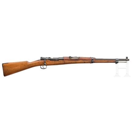 奥维耶多卡宾枪 1916型  
口径 .308Win，编号 0T-13706，编号一致。枪管哑光处理