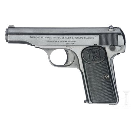FN Browning Mod. 1910  
Calibre 7,65 mm Browning, 