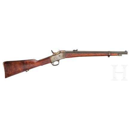 Una carabina Rolling Block modelo 1864 de Carl Gus
