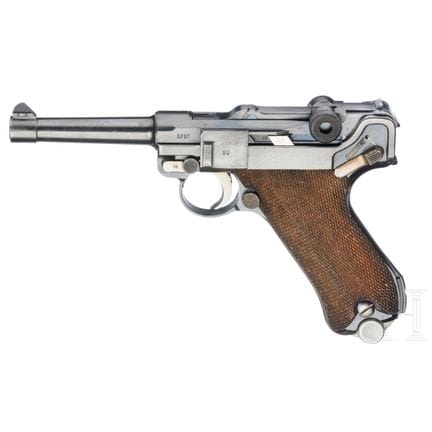 Una Mauser Luger, codice "G S/42" (1935)  
Calibro