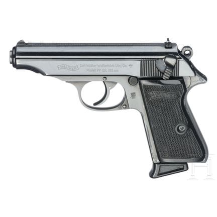 A Walther (Ulm) Mod. PP, with holster, Hesse Polic