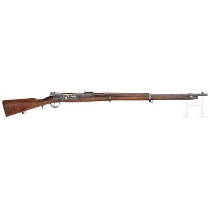 OE.W.F.G.STEYR, modelo 1886 Kropatschek  
Calibre 