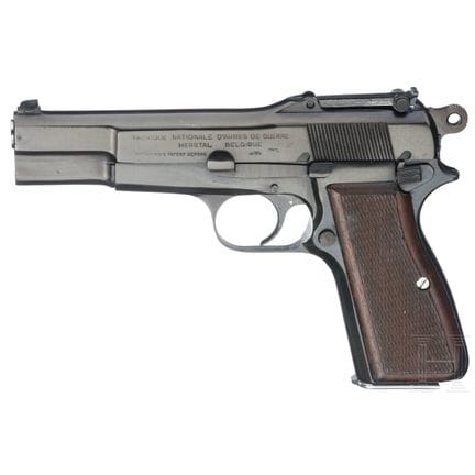 Modello FN 1935 HP  
Calibro 9 mm Luger, n. 55357,