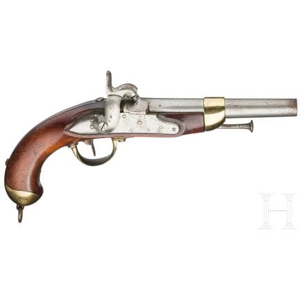 Una pistola de caballería M 1822/38 T  
Cañón redo