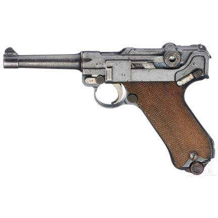 Una Luger DWM, 1918/1920, Reichswehr  
Calibro 9 m