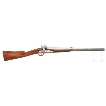 Una carabina de caballería M 1822 T de Tulle  
Cañ