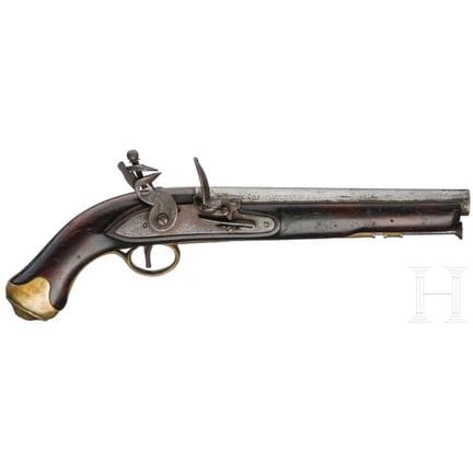A light dragoon flintlock pistol, Model 1796  
Rou