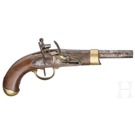Una pistola a pietra focaia westfaliana modello 13