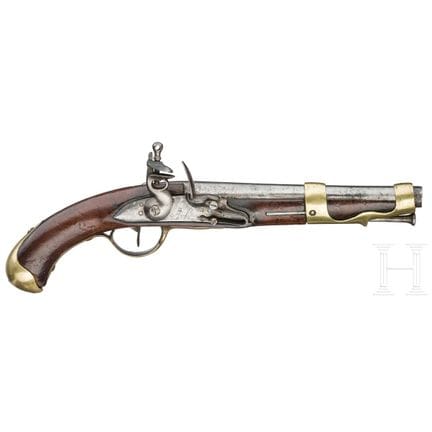 Pistola de chispa M 1763/66, St. Étienne  
Cañón r