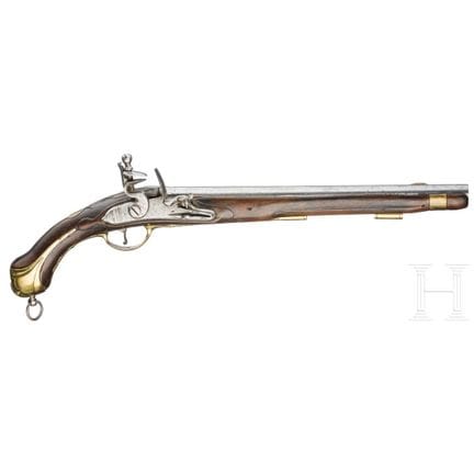 Una pistola a pietra focaia simile alla pistola de