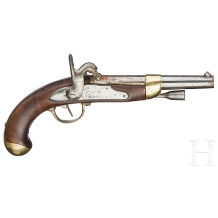 An M 1822 T bis cavalry percussion pistol, St. Éti
