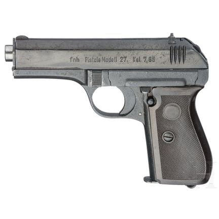 Una CZ Mod. 27, codice "fnh"  
Calibro 7,65 mm Bro
