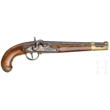 Pistola de caballería reconvertida M 1798/1828  
C