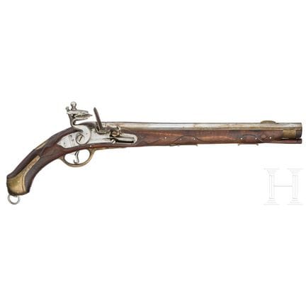 Replica di una pistola a pietra focaia simile alla