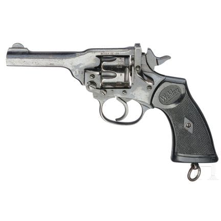 A Webley &amp; Scott Mark IV, ca. 1920  
Caliber .