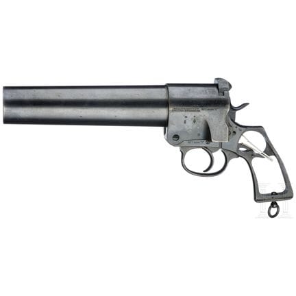 A Webley &amp; Scott No. 1 Mark "I" flare gun  
Ca