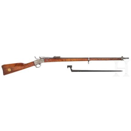 Un Remington Rolling Block, modelo 1867/92  
Calib