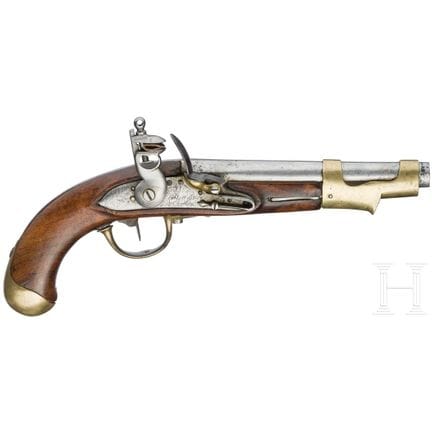 Una pistola de chispa M an 9, Charleville, circa 1