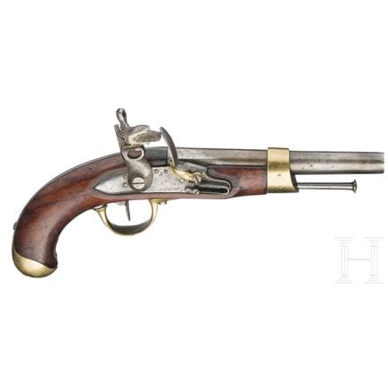 A cavalry flintlock pistol, Model M No. 13, St. Ét