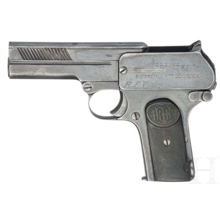Una Rheinmetall mod. Dreyse 1907, "R.F.V."  
Calib