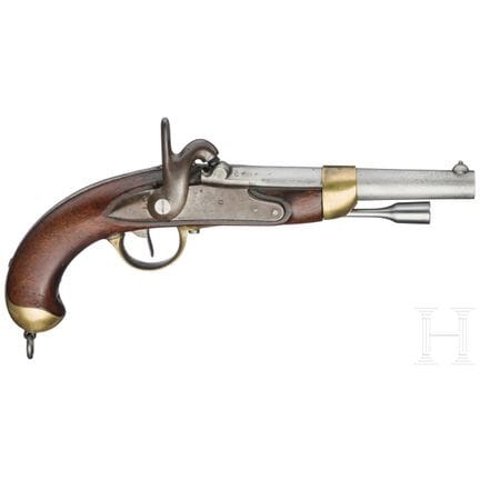 A M 1822 T cavalry pistol, near-mint condition, Ch