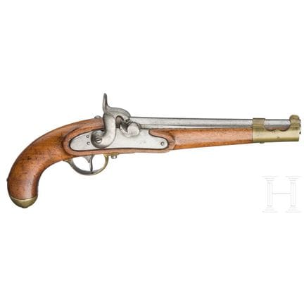 Una pistola de percusión de caballería M 1851 UM  