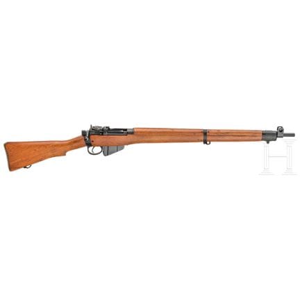 An Enfield No. 4 Mk 2  
Caliber .303 Brit, No. UF5