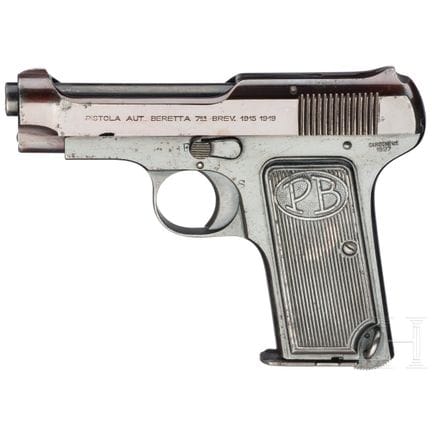 Una Beretta Mod. 1922  
Calibre 7,65 mm Browning, 