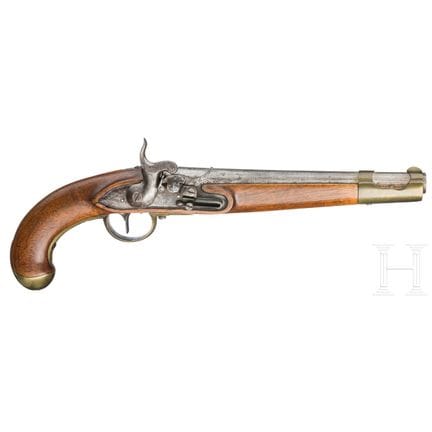 Pistola M 1828/38, conversión de Augustin  
Cañón 