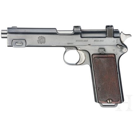 Una Steyr Mod. 1911, contrato con Chile  
Calibre 