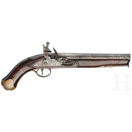 A light dragoon flintlock pistol, Model 1796  
Rou