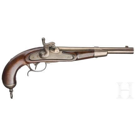 Pistola experimental de caballería, 1858, sin cula