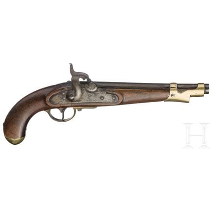 A converted percussion cavalry pistol, Birmingham,