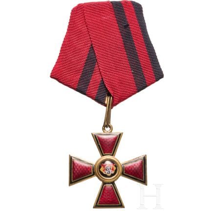 Ordre de Saint-Vladimir, croix de 4e classe, Russi