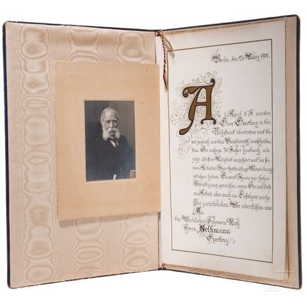 El consejero privado Wilhelm Selkmann (1818-1913):