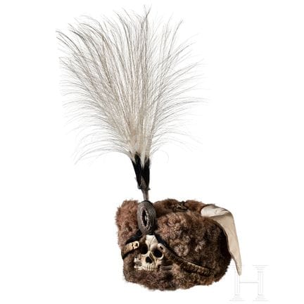 A busby for a reserve officer in the Prussian 2nd 