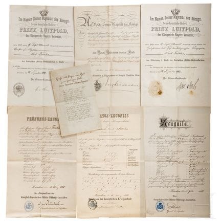 Général Karl Fuchs – Ensemble de documents (6 pièc