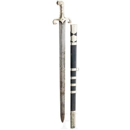 A guard sword M 1876 of the Hungarian crown guard 