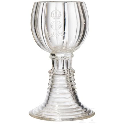 King George V of Hanover (1819–1878) – a glass gob