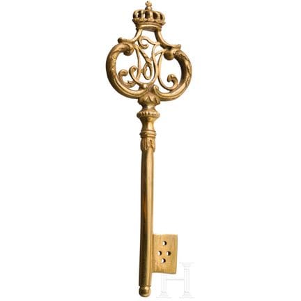 Clé de chambellan datant du règne du roi Maximilie