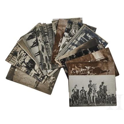 Conjunto de postales de la caballería prusiana n.º