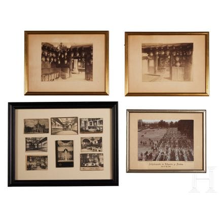 普鲁士GDC与近卫骑兵团军营及阅兵照片  
1898年春季在波茨坦拍摄的一场阅兵式的大型摄影棚照片（