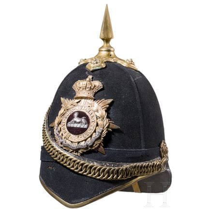 Un casco para los miembros del Regimiento de Glouc