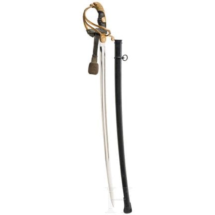 A rare eagle's head sabre for officers, circa 1905
