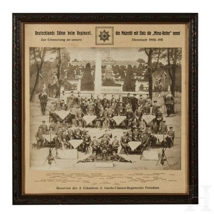 Fotografías del 1.º y 3.º Regimiento de Ulanos de 