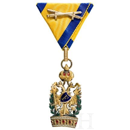 Ordre de la Couronne de fer, 3e classe, avec décor