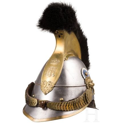 Elmo m 1842 per i soldati semplici dei Corazzieri,