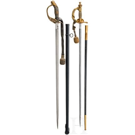 A sword M 1889 for infantry officer´s and an old s