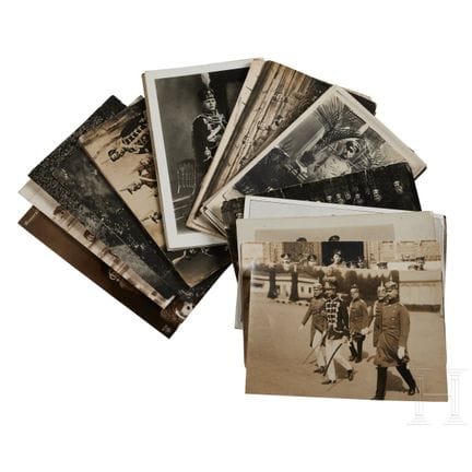 Conjunto de postales de la caballería prusiana, vo