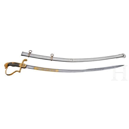 A Prussian Death Head Hussar Presentation Sword  
